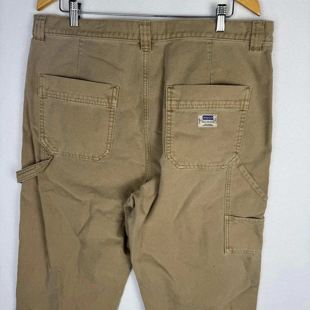 HUGO Boss Gloro242D Mens Carpenter Pants Medium Beige Double Knee XXL NEW